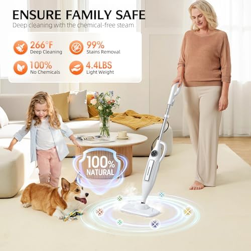 10-in-1 Steam Mop, Powerful Handheld Steam Cleaner - Image 2