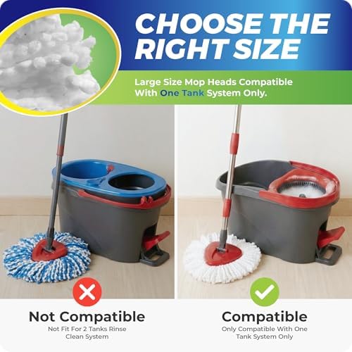 4Pack Mop Heads Replacements Compatible - Image 2