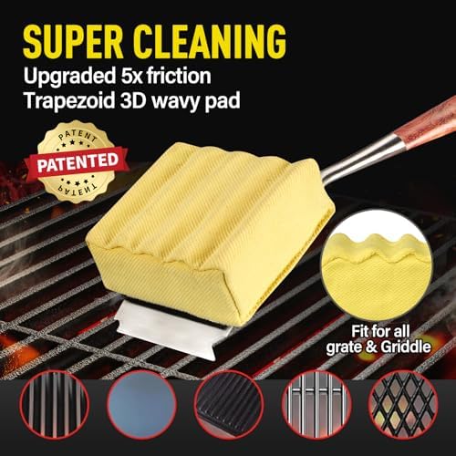 Bristle-Free Steam Cleaning Grill Brush — Features an Extended Luxurious - Image 4