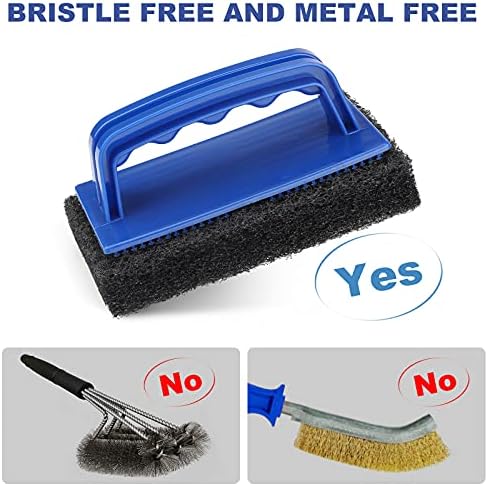 Blackstone Grill Cleaning Kit, Heavy Duty Griddle Scrubber Scouring Pad & Handle - Image 3
