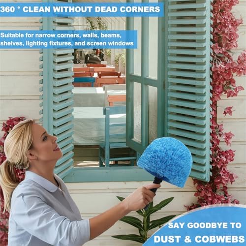 Blue Twist-On Cobweb Duster Head Brush - Image 6