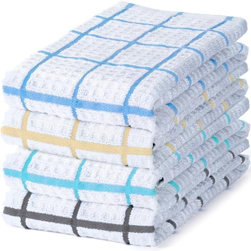DecorRack Waffle Weave Kitchen Towels 15x25 in by DecorRack
