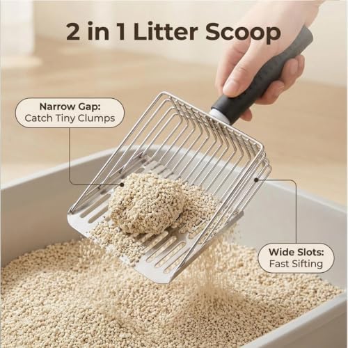 5 Pack Stainless Steel Cat Litter Scoop - Image 5