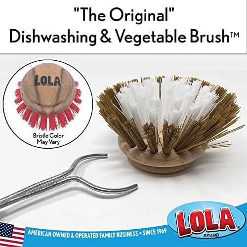 LOLA Replacement Head for The Original Dishwashing & Vegetable Brush, Birch - Image 2