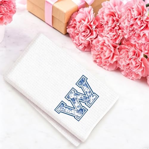 Chinoiserie Initial Kitchen Towels, Personalized Kitchen Towels, Personalized - Image 4
