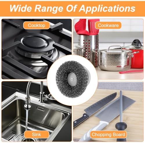 10pcs Stainless Steel Scrubbing Pads - Image 6