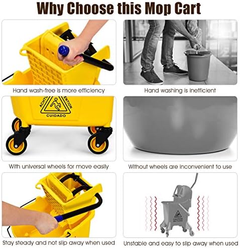 Goplus Commercial Mop Bucket - Image 5