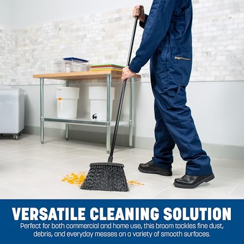 Carlisle FoodService Products Duo-Sweep Plastic Small Debris Broom - Image 3