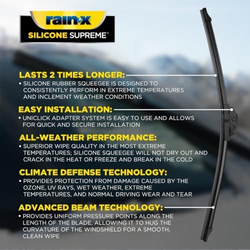RainX Silicone Supreme Windshield Wiper Blade 18" - Image 3