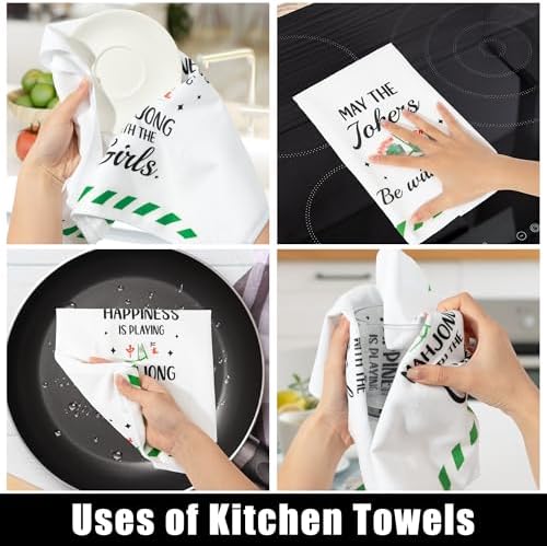 R HORSE Mahjong Kitchen Dish Towel - Image 2