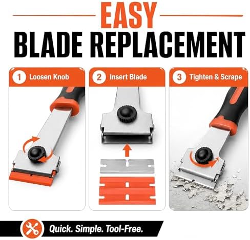 Razor Blade Scraper, Long Handle Scraper Tool - Image 6