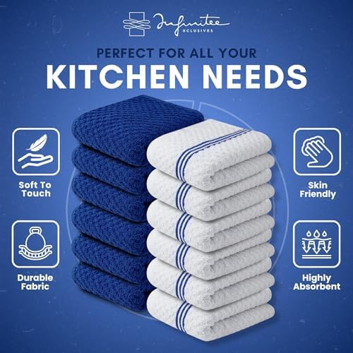 Infinitee Xclusives Kitchen Towels-12 Pack - Image 4