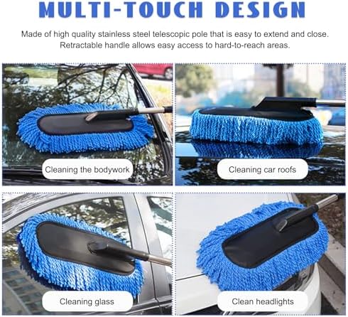 2 PCS Microfiber Car Duster, Scratch Free Auto Exterior Interior Large Dusting - Image 6