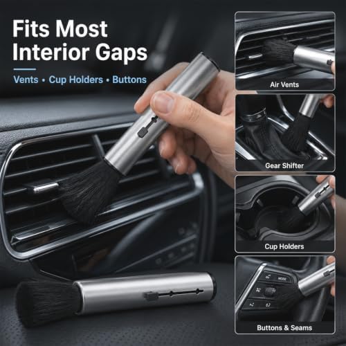 Car Interior Detailing Brush Cleaning Tool - Image 5