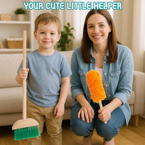Kids Cleaning Set, Housekeeping Play Broom Set - Image 6