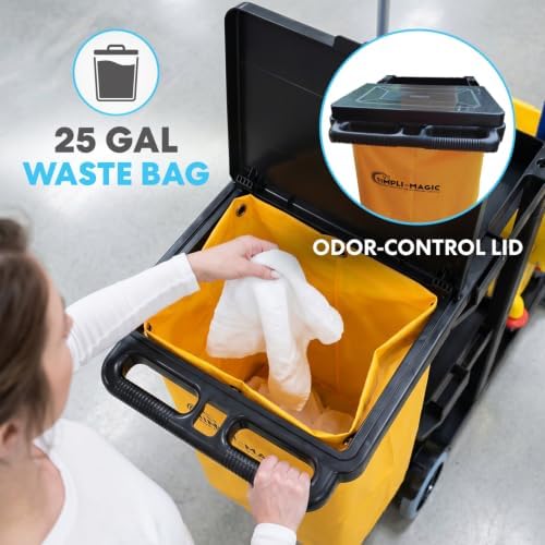 Simpli-Magic Commercial Cleaning Cart - Image 4