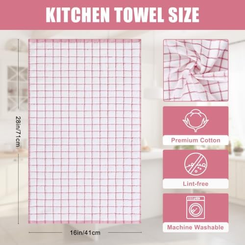Homaxy Premium Kitchen Towels, Check Design - Image 3