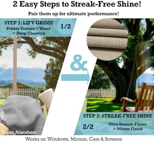 3-Pack Microfiber Glass Cleaning Cloths - Image 3