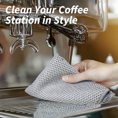 Barista Microfiber Towels 6-Pack, Coffee Cloths 12"x12" - Image 6