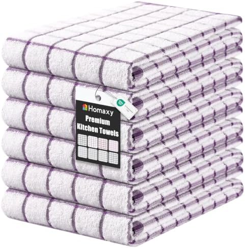 Homaxy Premium Kitchen Towels, Check Design by Homaxy