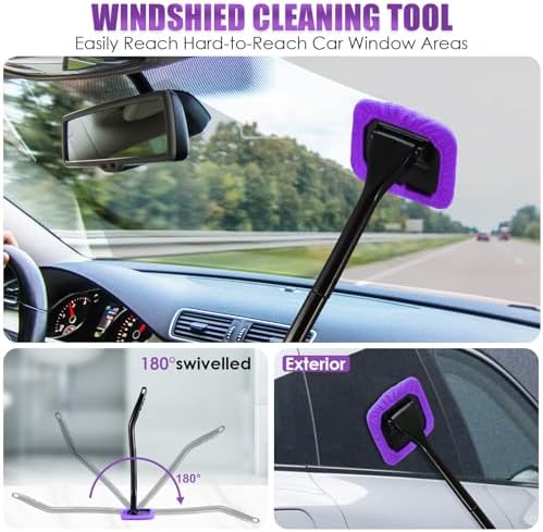17PCS Car Cleaning Kit, Detailing Brush Set, Windshield Cleaner, Cleaning Gel - Image 3