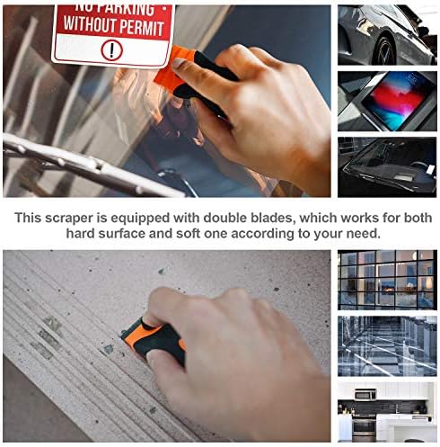 Razor Blade Scraper, 2 Pack Double Edge Razor Scraper Remover Tool - Image 4