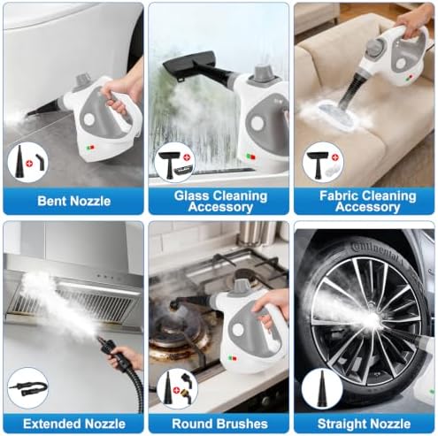 Handheld Steam Cleaner for Home, Pressurized Portable Steamer for Cleaning - Image 4