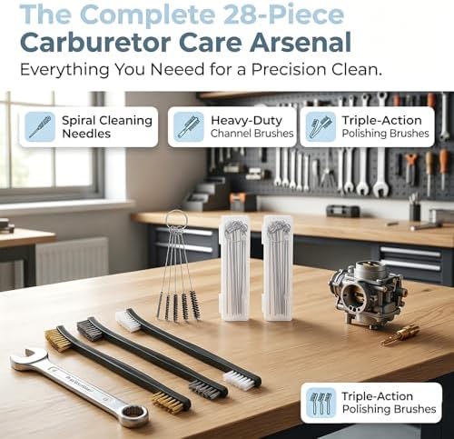 Carburetor Cleaning Kit with Stainless Steel Wires & Brushes - Image 3