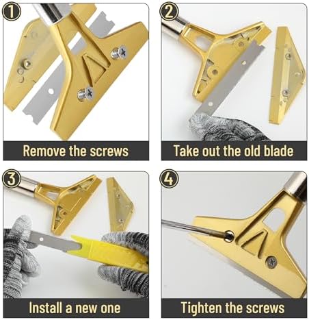 Bates- Razor Blade Scraper Tool, 4 Inch, Floor Razor Scraper Tool - Image 5
