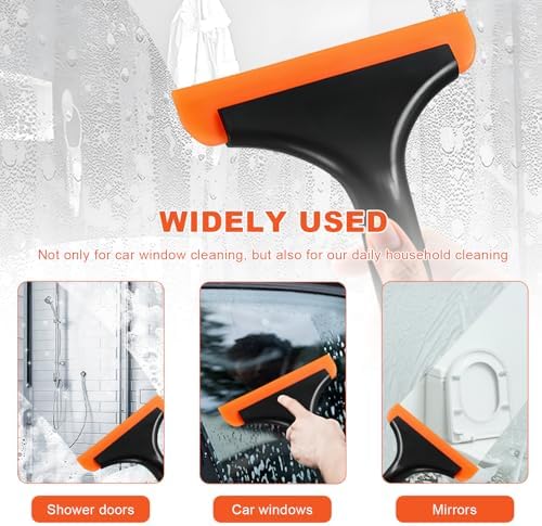 Small Silicone Window Squeegee, 5.9" Window Cleaning Tool Water Wiper - Image 5