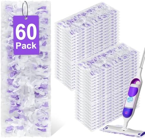 60 Pack Disposable Power Mop Refill Pads by ZQZiQi
