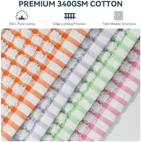Egles 8 Pack Kitchen Dishcloths, 12 x 12 Inch - Image 3