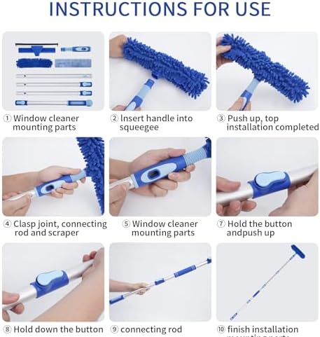 LOMIDA Professional Window Squeegee Kit - Image 3