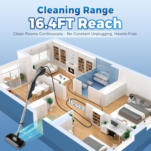Fast Heating & Heavy Duty Detachable Steam Mop Cleaner - Image 6