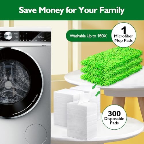 HOMEXCEL Reusable Microfiber Mop Pads Compatible - Image 7