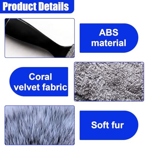 Double Head Brush for Car Clean, 2-in-1 Car Detailing Brush, Portable Auto - Image 3
