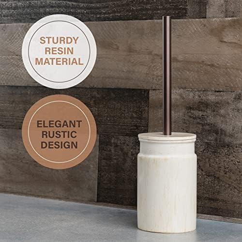 Rustic Luxe Toilet Brush and Holder Set - Image 3