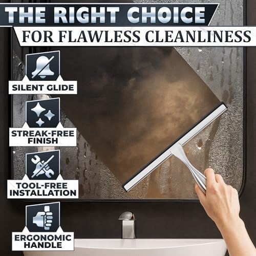Shower Door Squeegee with Hook - Image 4