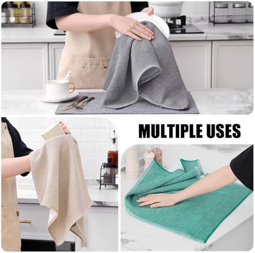 Homaxy 380 GSM Cotton Premium Kitchen Towels 6 Pack - Image 4