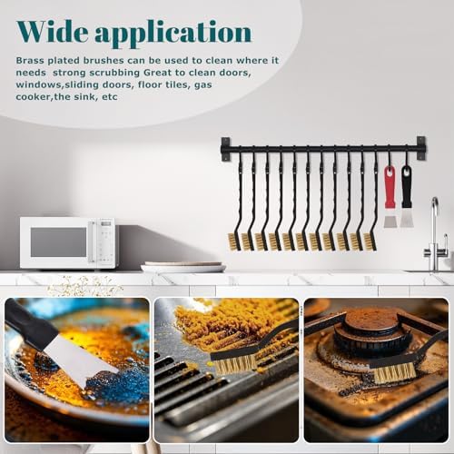 40 Pcs Mini Wire Brush Brass Brush Set, Masonry Brush Wire Brass Brush - Image 5