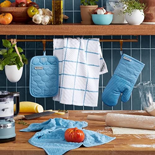 KitchenAid Quilted Cotton Terry Cloth Oven Mitt, Pot Holder, Kitchen Towel - Image 2