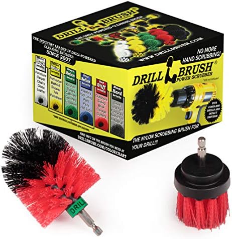 2 Piece Outdoor Cleaning Scrub Brushes by Drillbrush