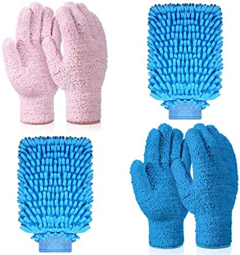 Potchen 6 Pcs Microfiber Dusting Mitt Glove by Potchen
