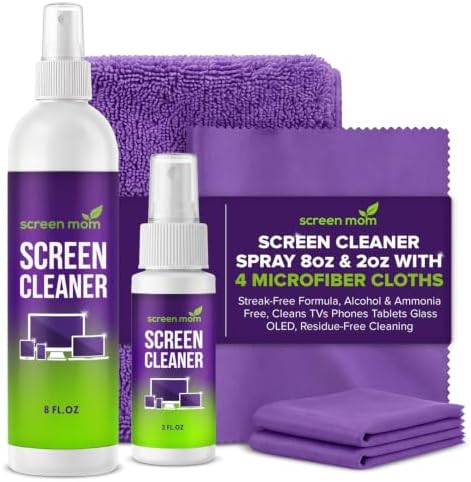 Screen Mom Screen Cleaner Spray 8oz & 2oz by ScreenMom
