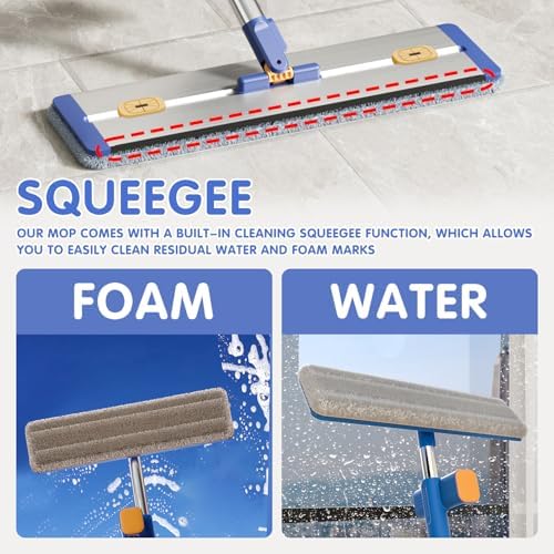 16.5" Self Wringing Flat Mop and Bucket Set - Image 5