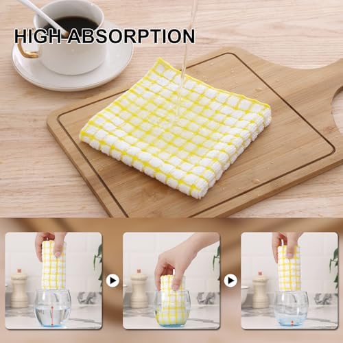 Kitinjoy Cotton 12 Pack Terry Kitchen Dish Cloths - Image 5