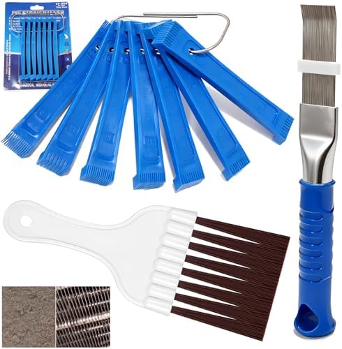 9 Pcs AC Fin Comb Straightener & Coil Cleaner Brush Kit by Jakaphoric