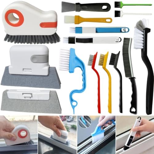 CRAFNEW 15Pcs Window Track Cleaning Brush, Small Crevice Cleaning Tools by CRAFNEW