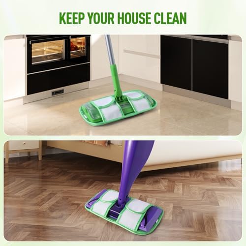 6 Pack Reusable Mop Pads for Swiffer Sweeper and WetJet Mops - Image 4