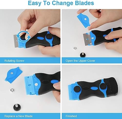 Ainiv Razor Blade Scraper, 2-in-1 Multifunctional Scraper Tool - Image 6